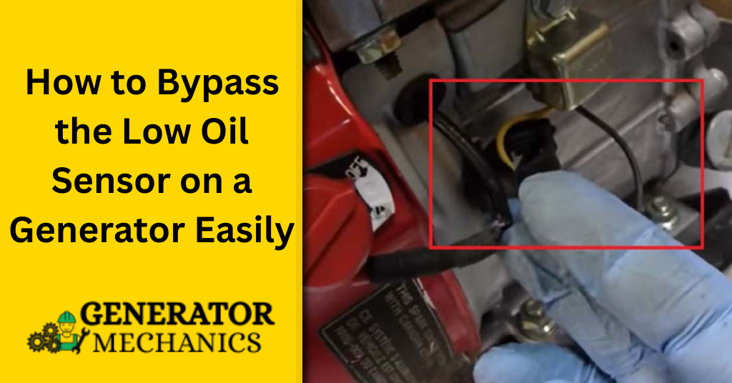 How to Bypass the Low Oil Sensor on a Generator Easily